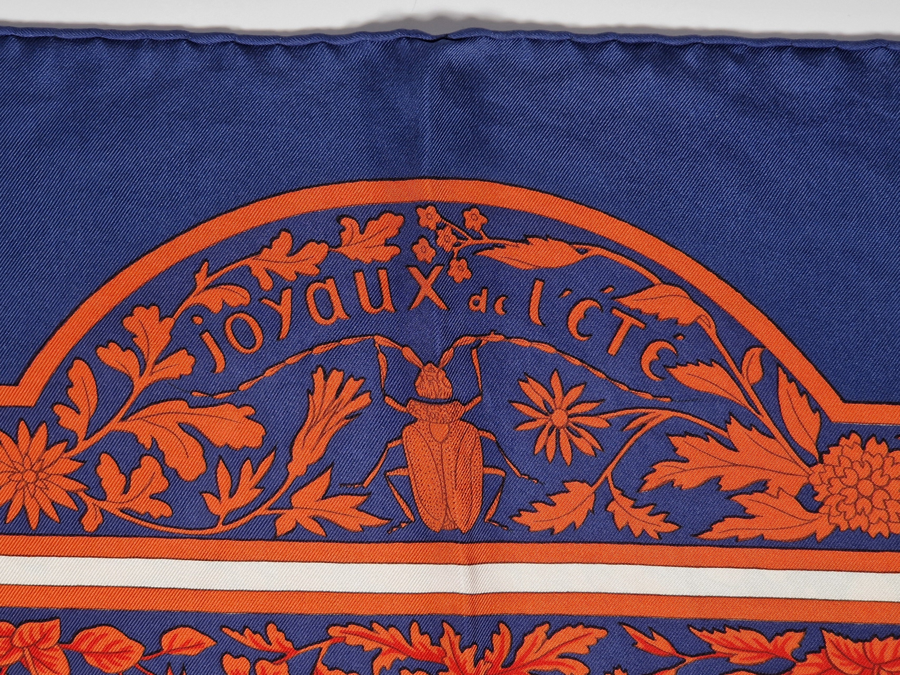 Hermés scarf carre 90 "Joyaux de l'été"