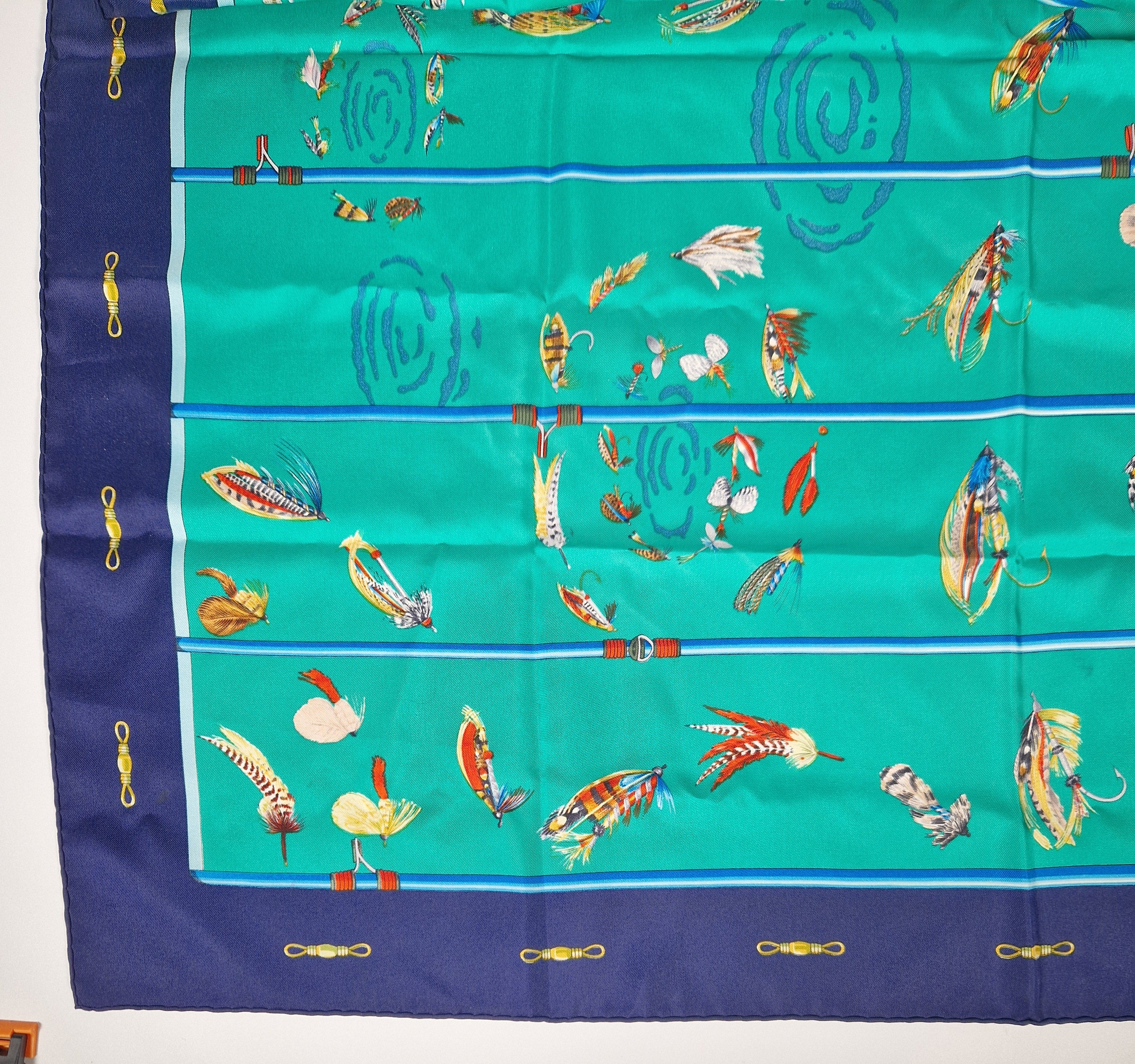 Hermés Scarf carre 90 "Flies"