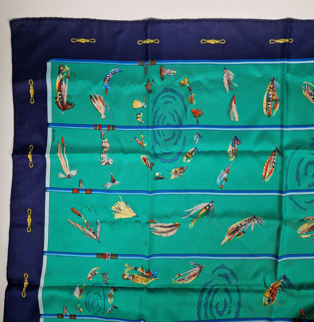 Hermés Scarf carre 90 "Flies"