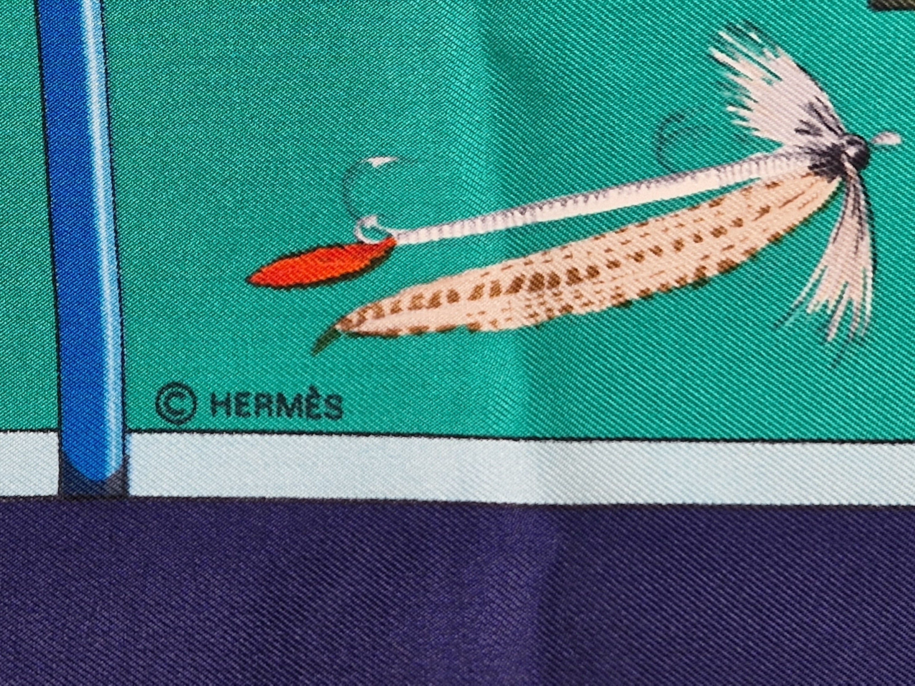 Hermés Scarf carre 90 "Flies"