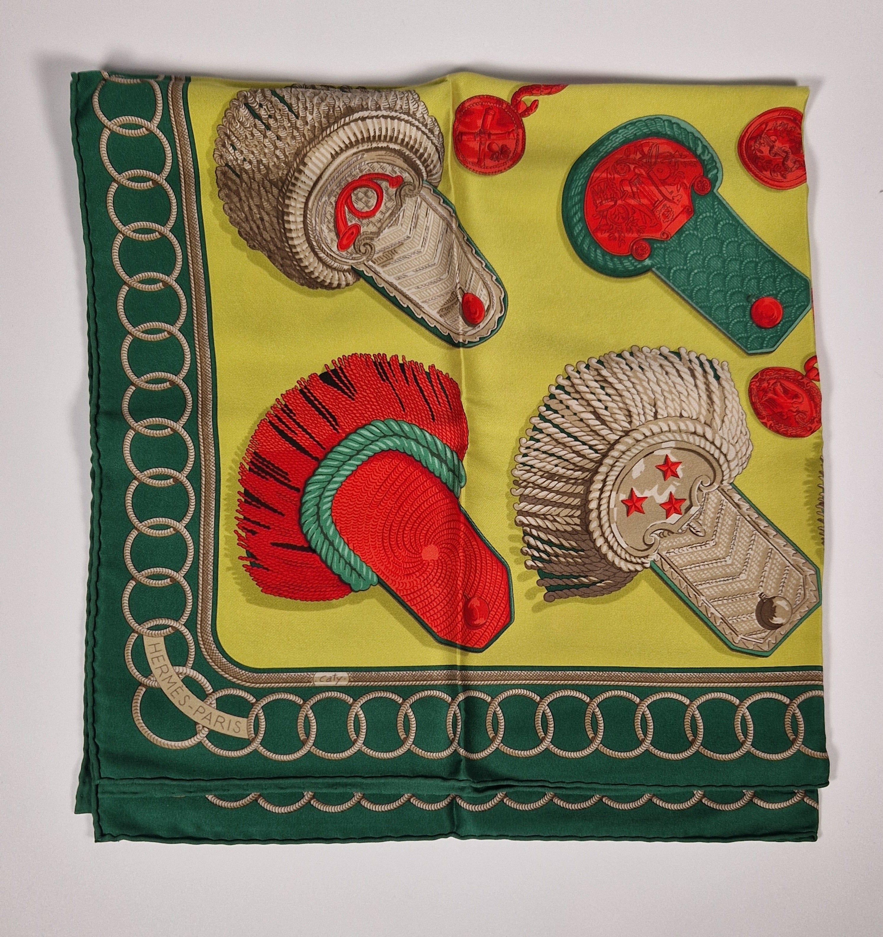 Hermes scarf carre 70 "Épaulettes"