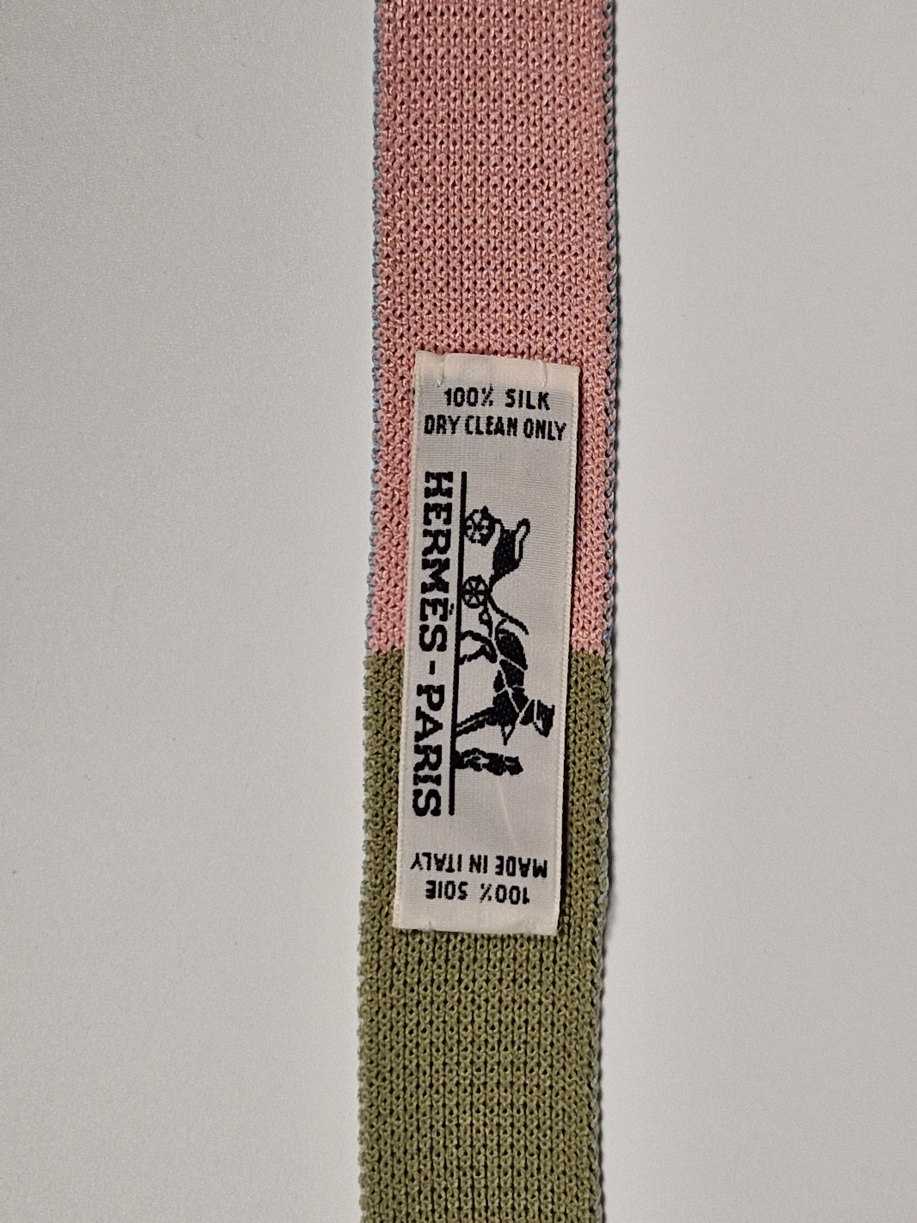 Hermés 4 way knit tie