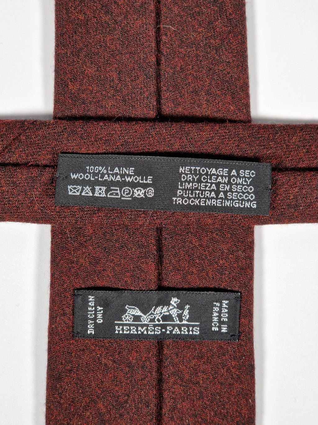 Hermés wool knit tie