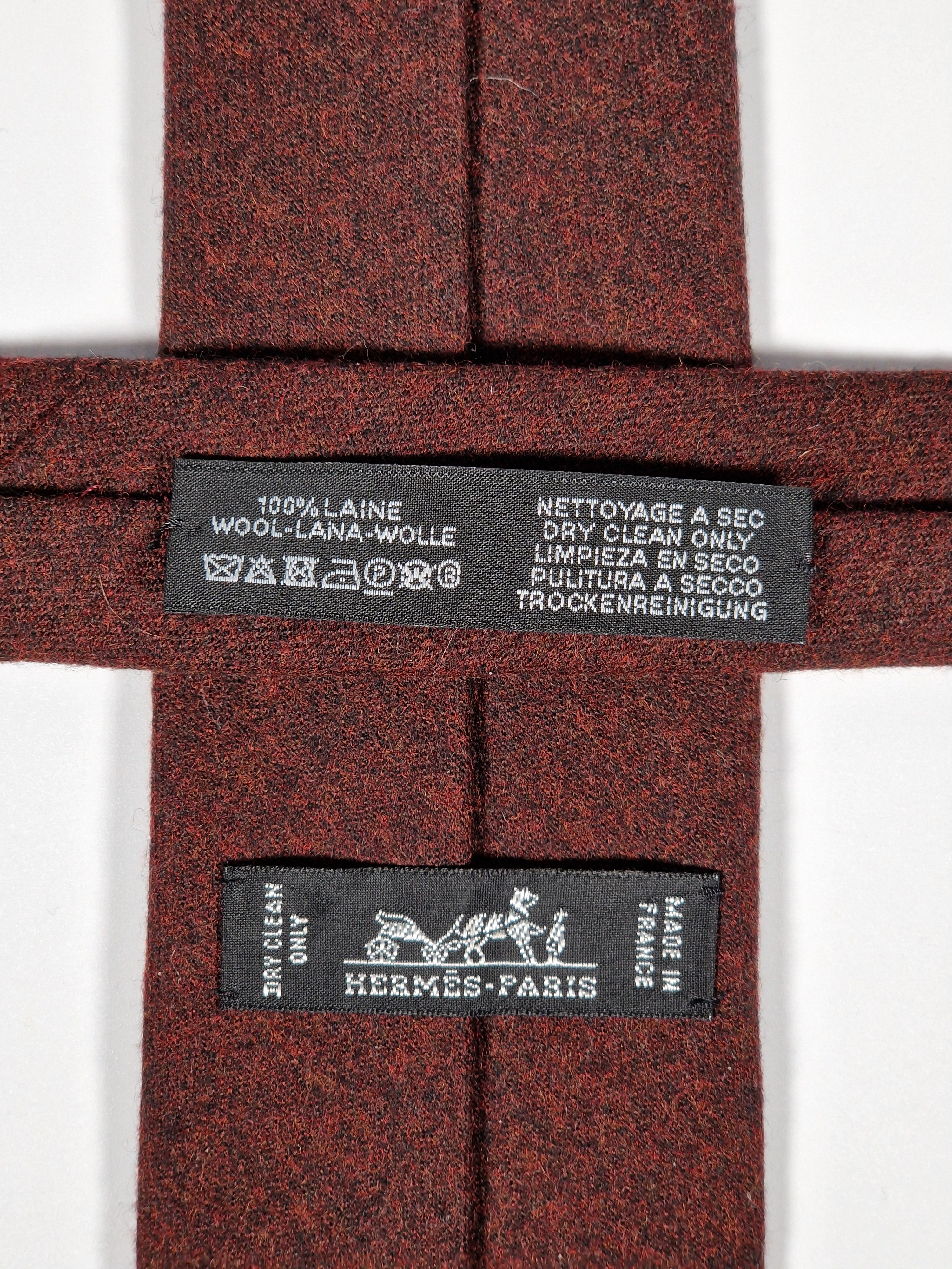Hermés wool knit tie