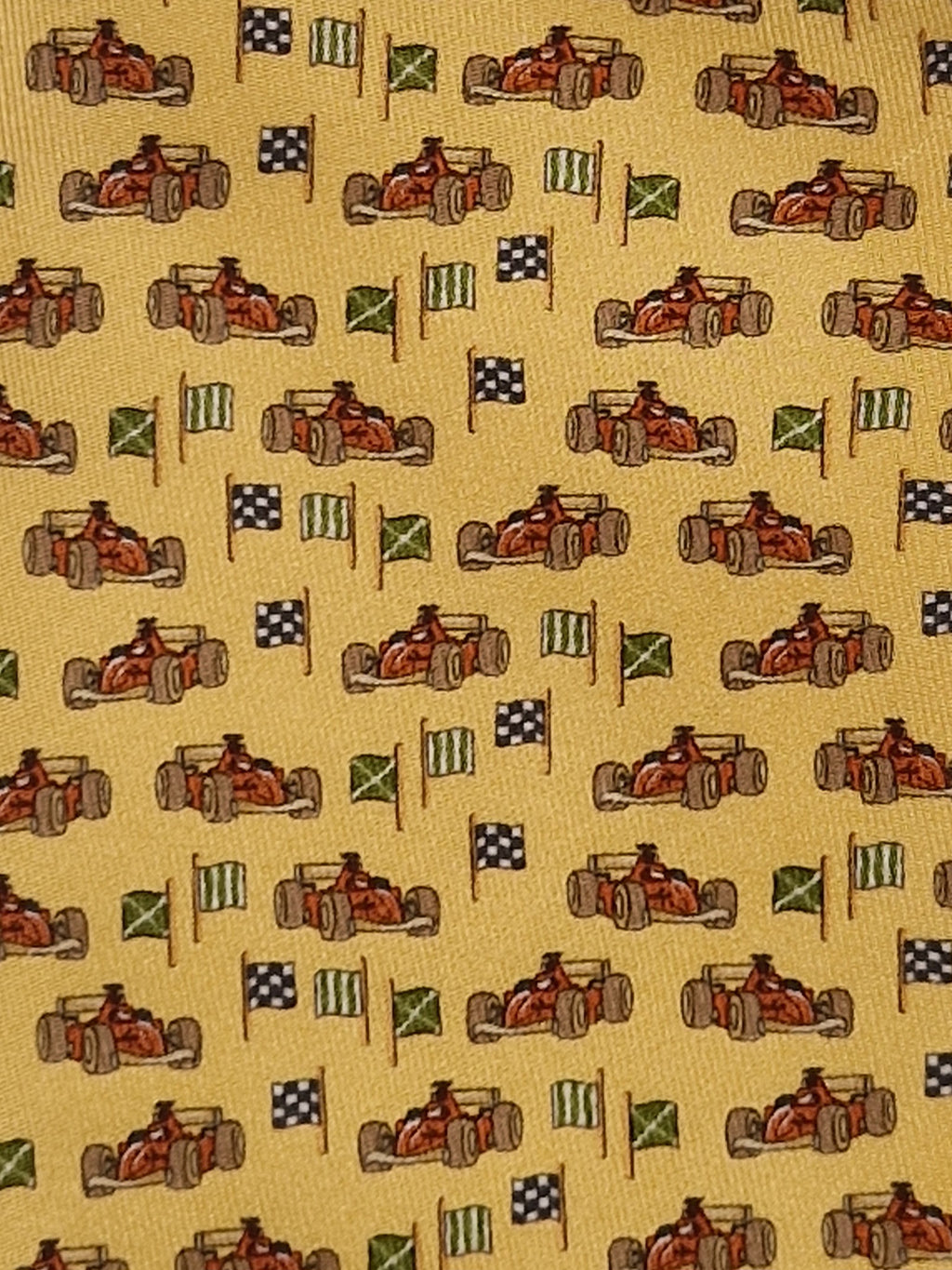 Salvatore Ferragamo tie "Formula cars"