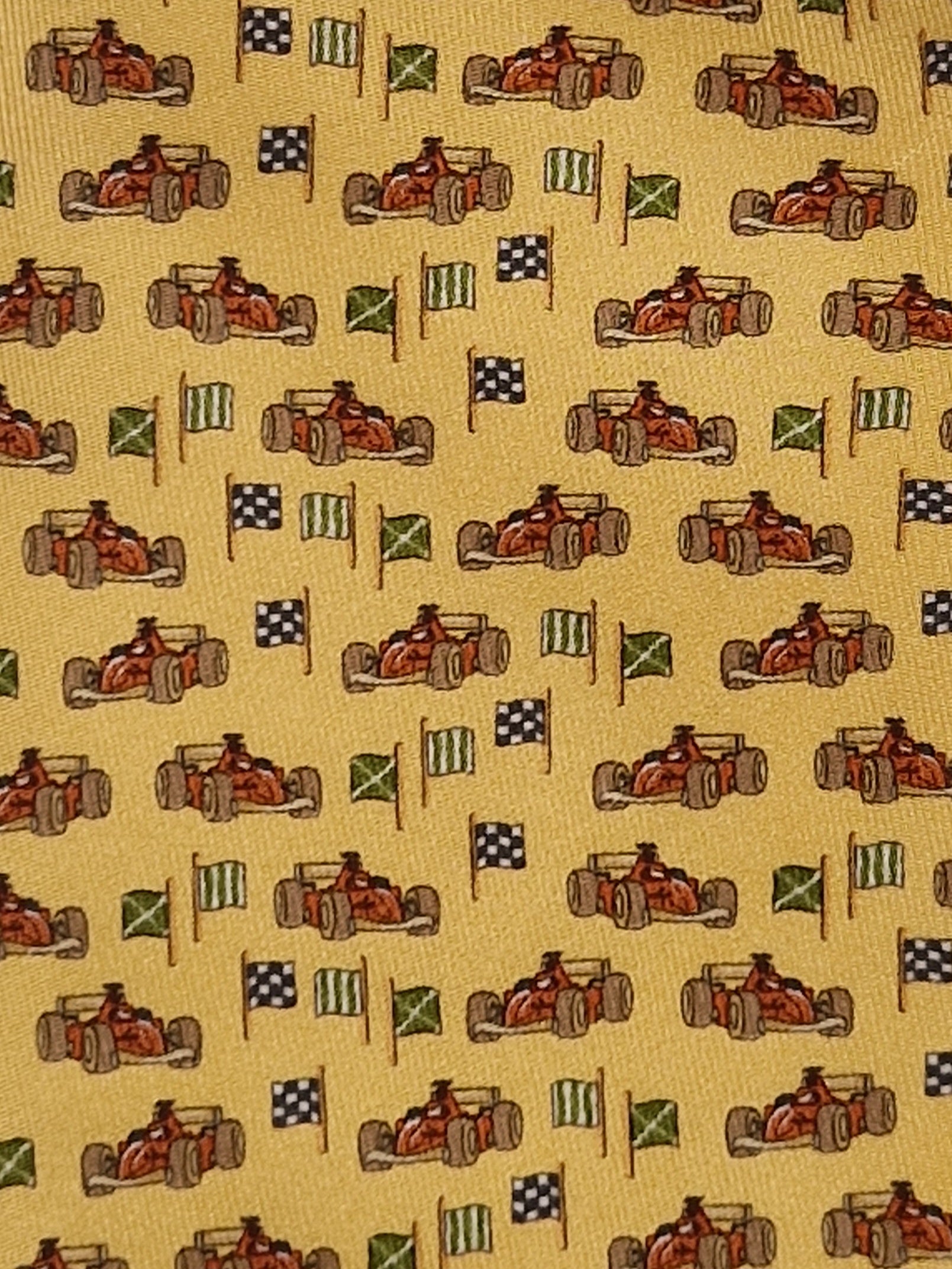 Salvatore Ferragamo tie "Formula cars"