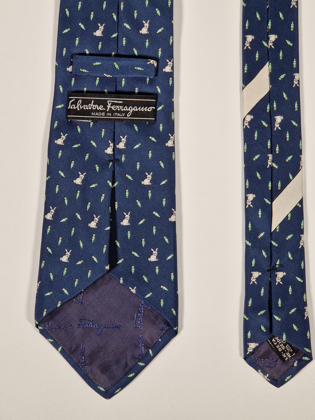 Salvatore Ferragamo tie with eastern bunnies