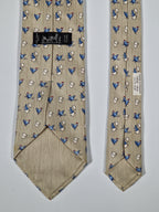 Hermès 7890 MA Tie with eastern bunnies and chickens.