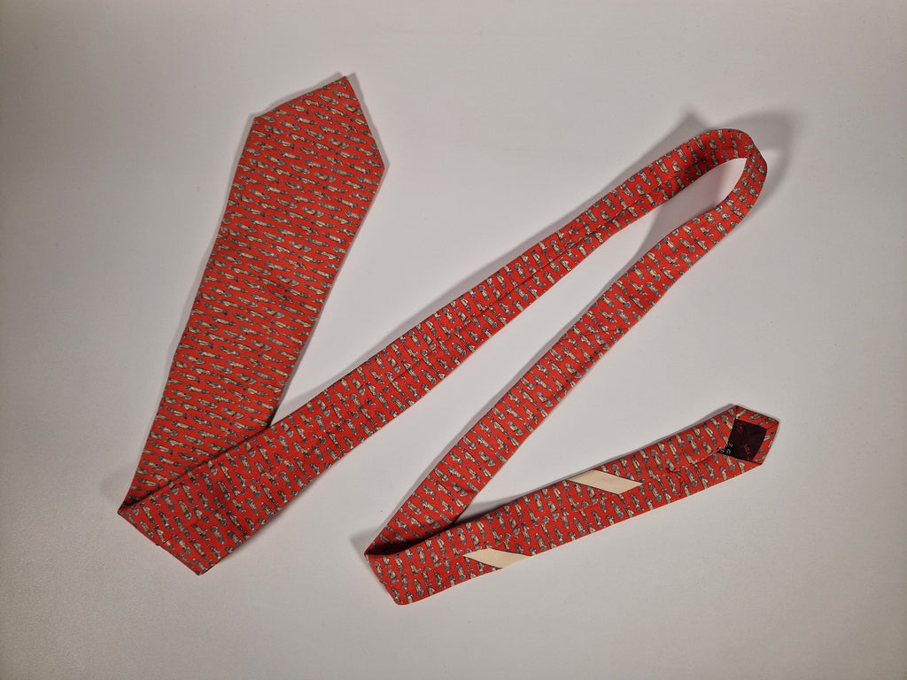 Salvatore Ferragamo "Formula cars" tie