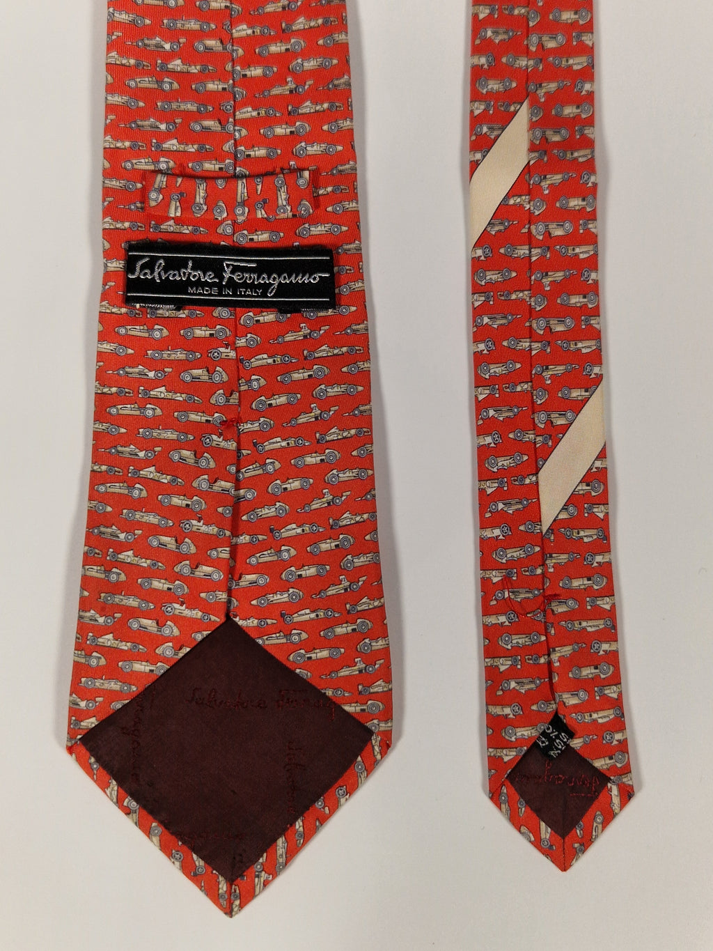 Salvatore Ferragamo "Formula cars" tie