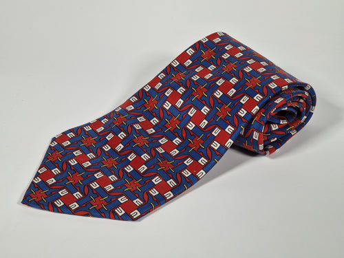 000454 Hermés 454 HA Tie, Hermés wide vintage tie