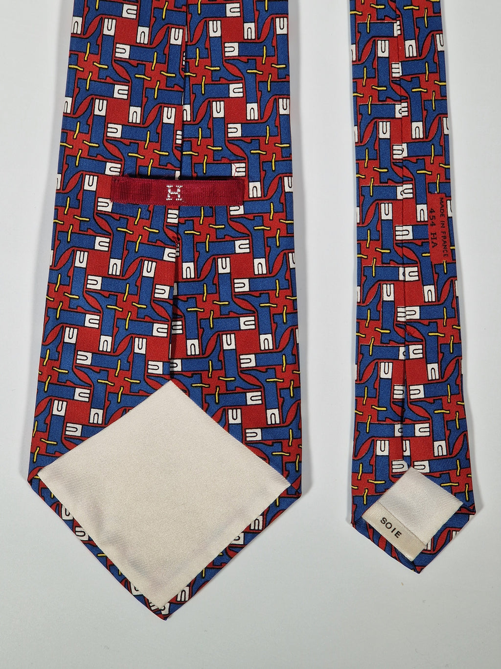 Hermés 454 HA Tie, Hermés wide vintage tie