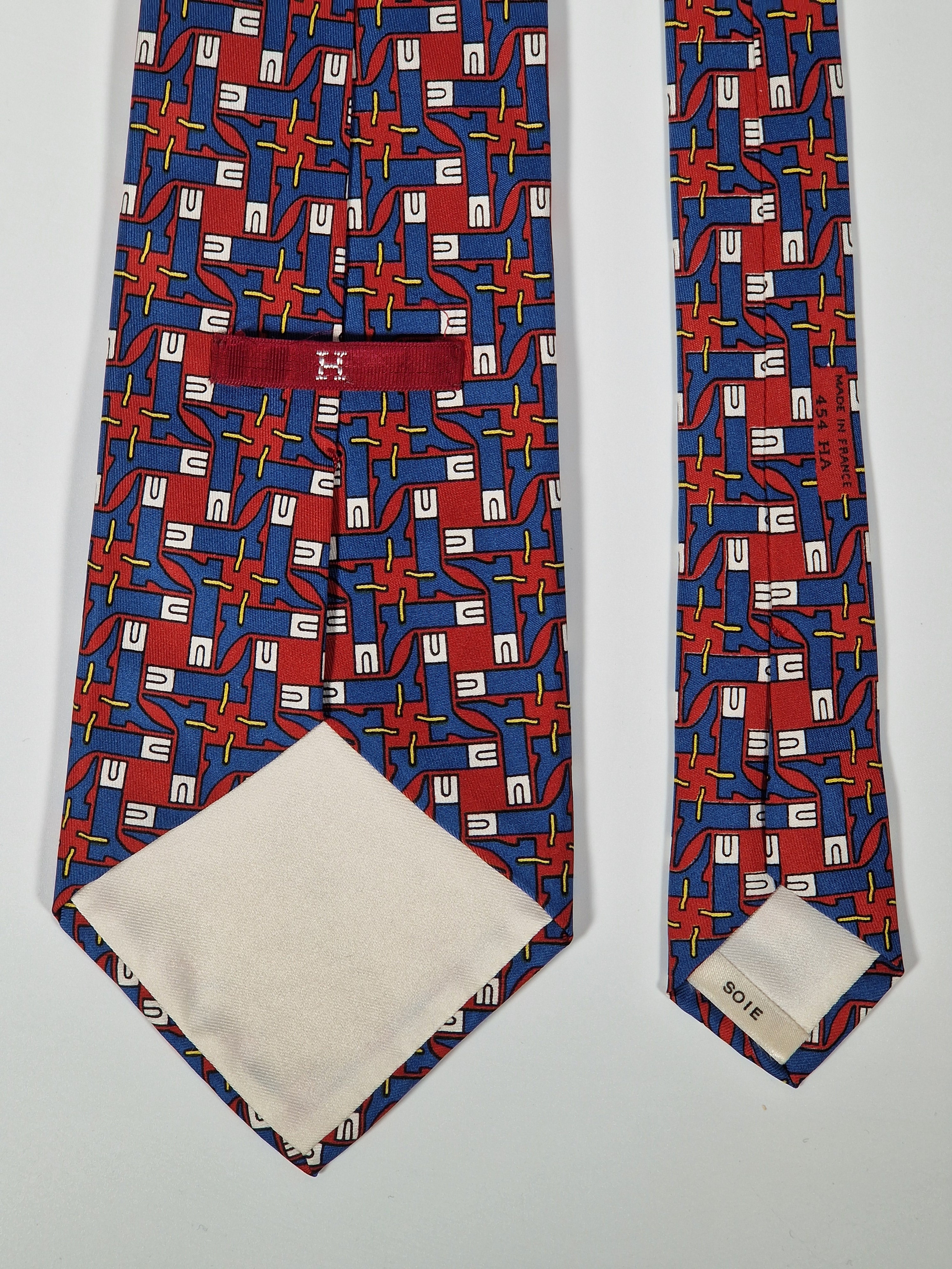 Hermés 454 HA Tie, Hermés wide vintage tie