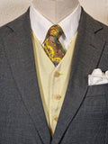 A Hermés vest with a linen front