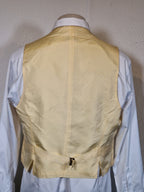 A Hermés vest with a linen front