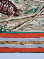 A rare Hermes shirt "Les Cheyennes" by Oliver Kermit