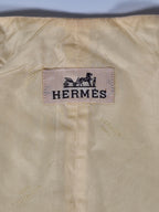A Hermés vest with a linen front