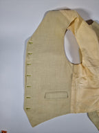 A Hermés vest with a linen front