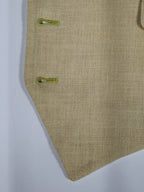 A Hermés vest with a linen front