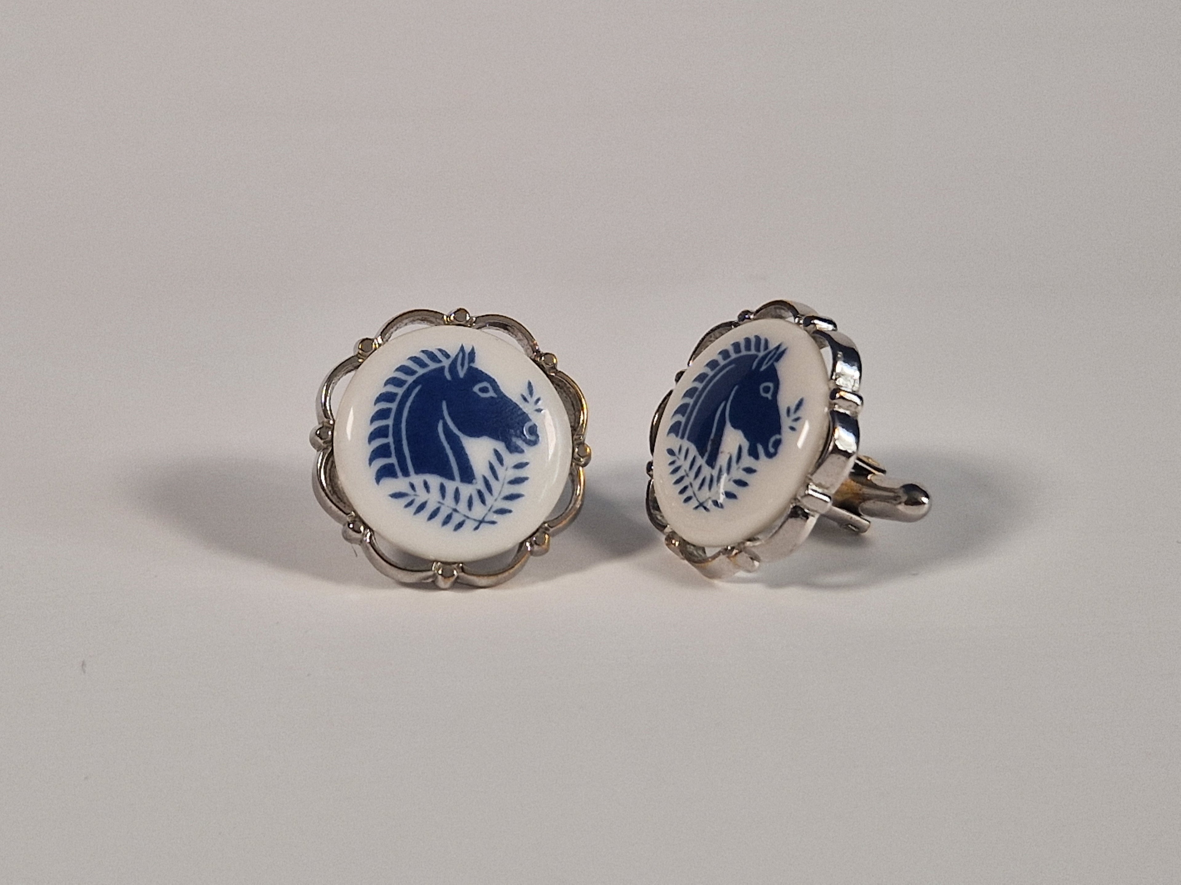 A pair of cufflinks from Royal Copenhagen x Swank