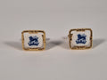 A pair of cufflinks from Royal Copenhagen x Swank