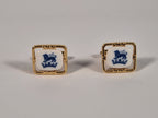 A pair of cufflinks from Royal Copenhagen x Swank