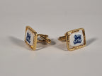 A pair of cufflinks from Royal Copenhagen x Swank