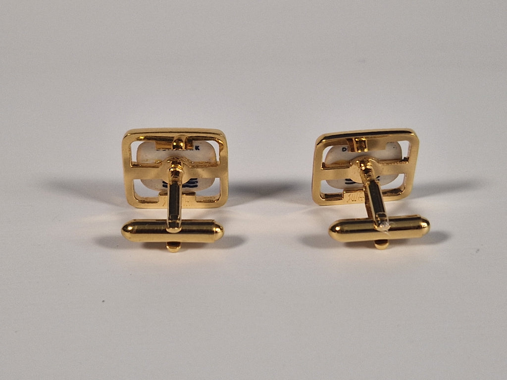 A pair of cufflinks from Royal Copenhagen x Swank