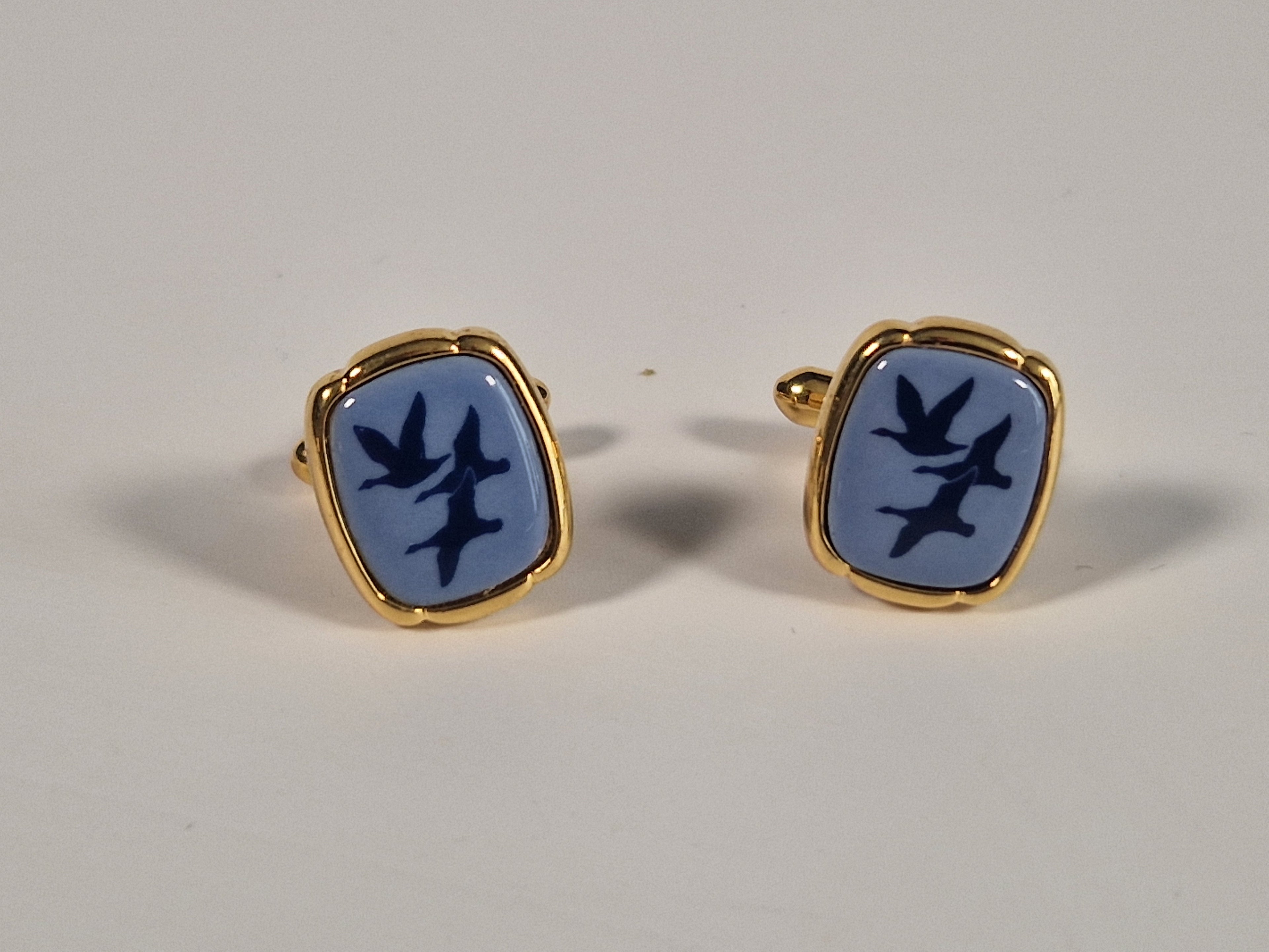 A pair of cufflinks and tiepin from Royal Copenhagen