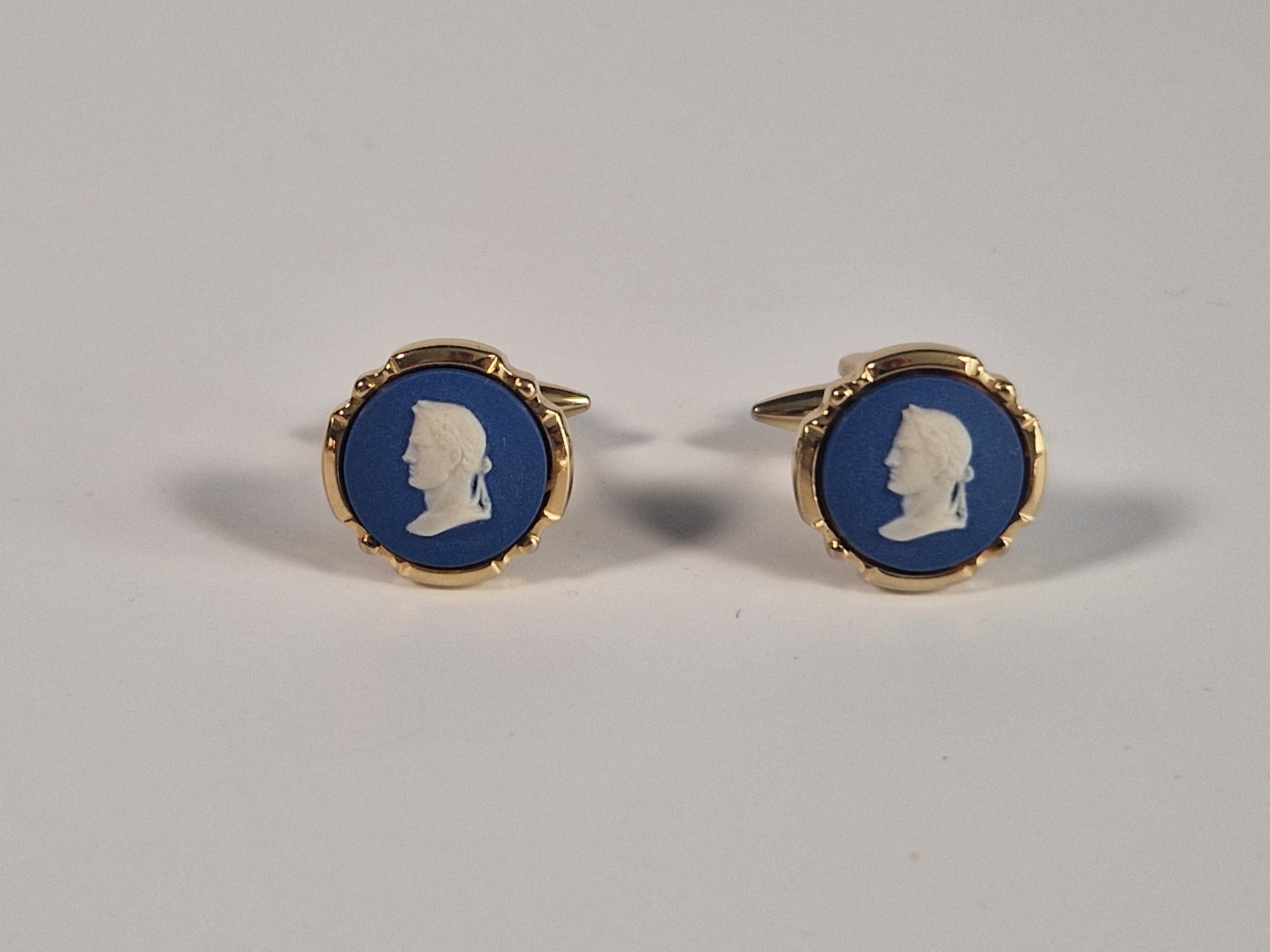 A pair of cufflinks from Wedgewood