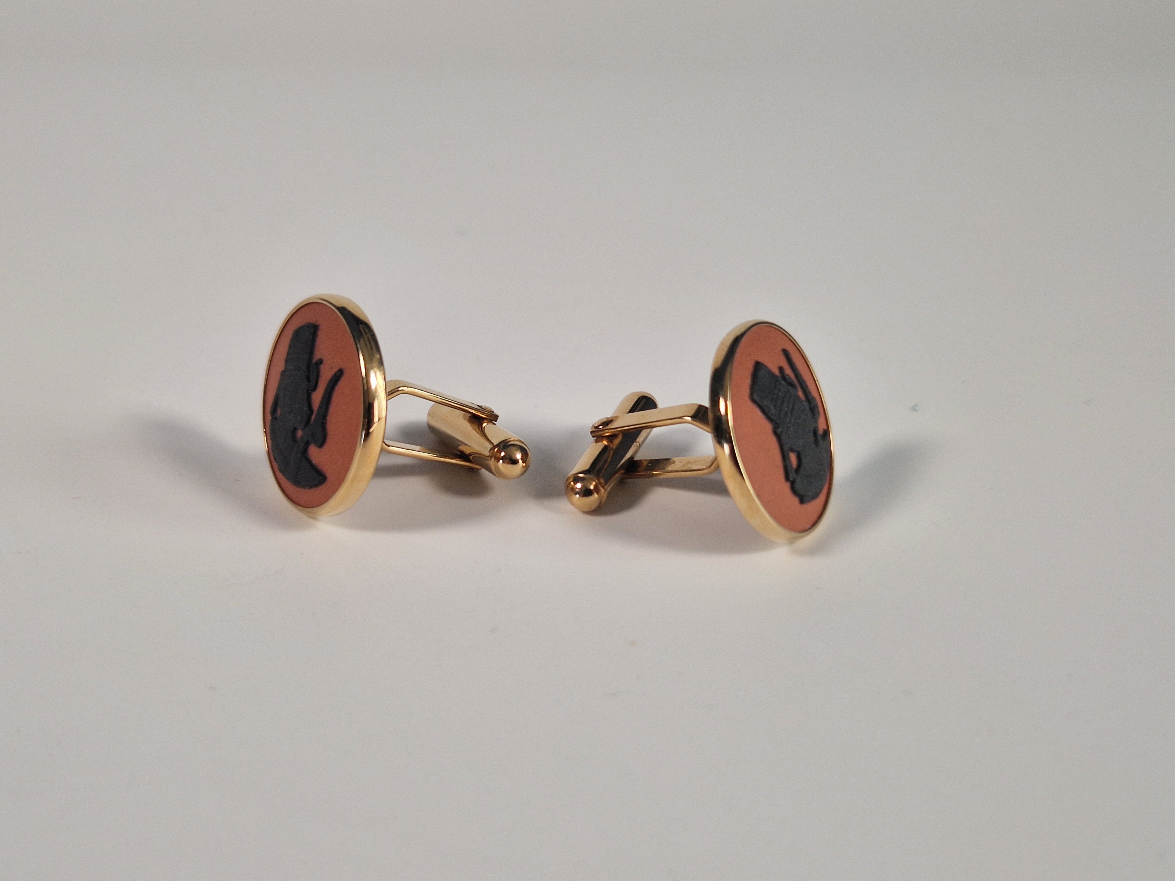 A pair of cufflinks from Wedgewood