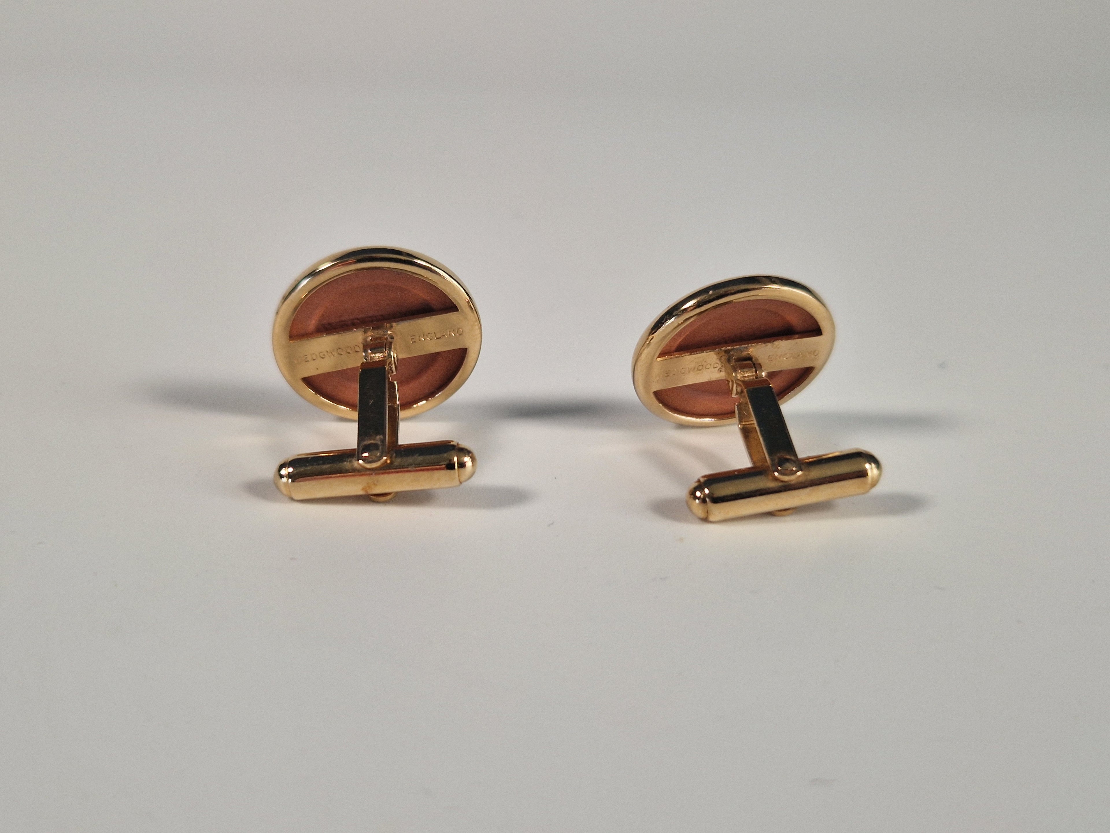 A pair of cufflinks from Wedgewood