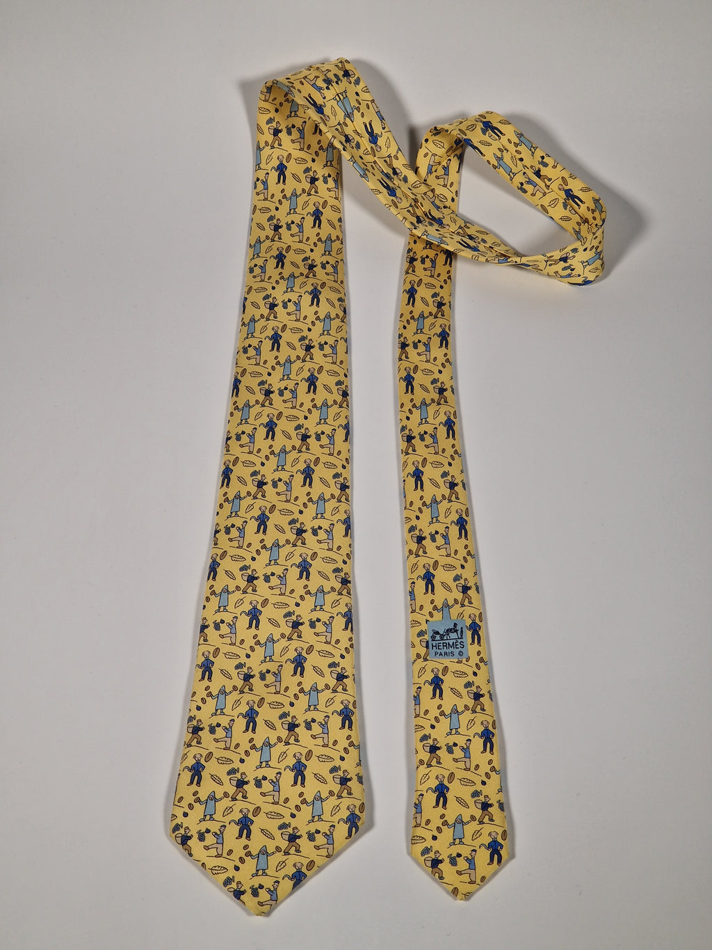 Hermès 7688 OA Tie "Les Vendanges"