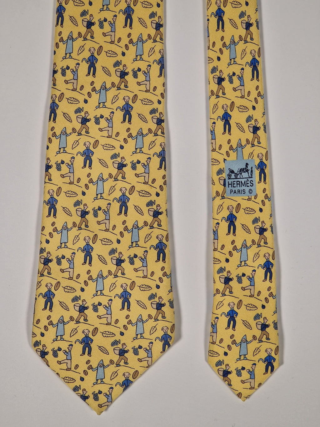 Hermès 7688 OA Tie "Les Vendanges"