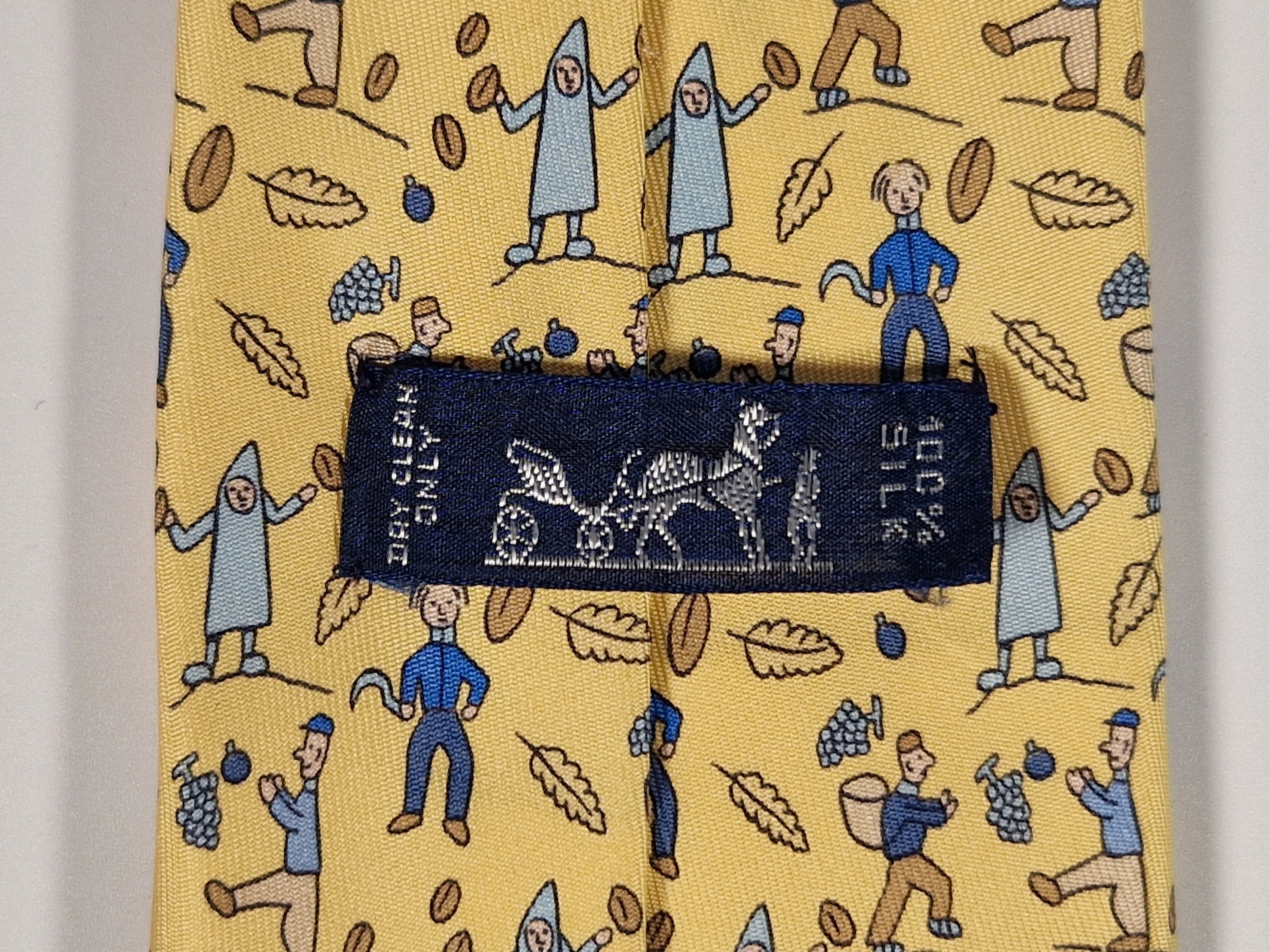 Hermès 7688 OA Tie "Les Vendanges"