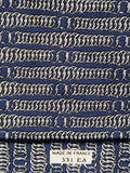 Hermés wide vintage silk tie chain pattern blue 331 EA