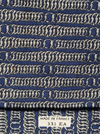 Hermés wide vintage silk tie chain pattern blue 331 EA
