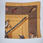 Vintage Hermés Scarf "Les fusils", by Henri de Linarès
