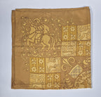Vintage Hermés Scarf "Hourvari", by Henri d’Origny