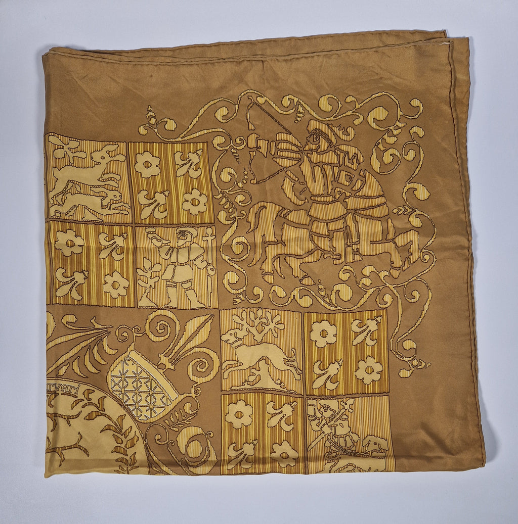 Vintage Hermés Scarf "Hourvari", by Henri d’Origny