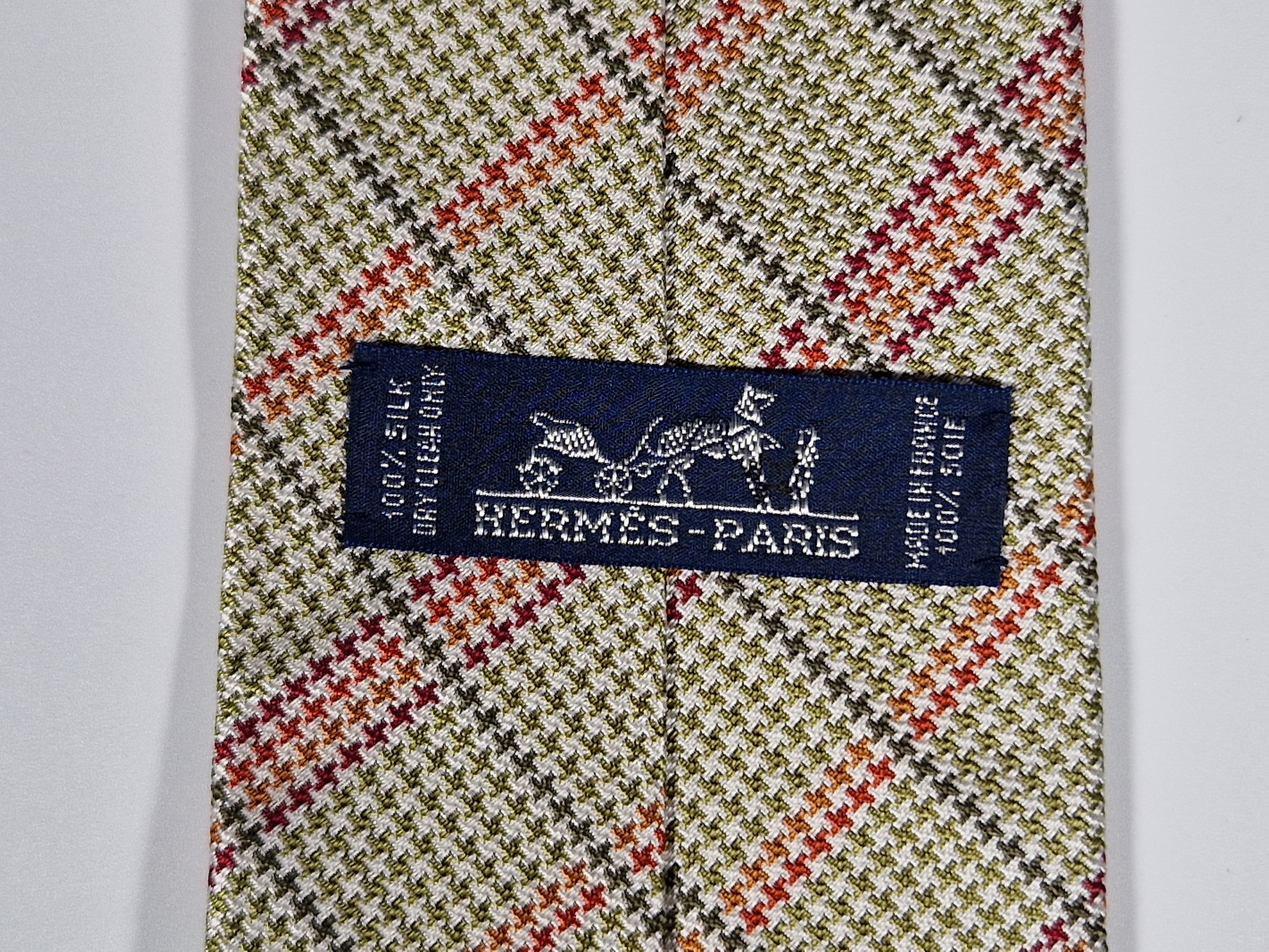 Hermes vintage Jaquard Tie