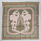 Hermès bandana 55 "Brides de gala a pois"