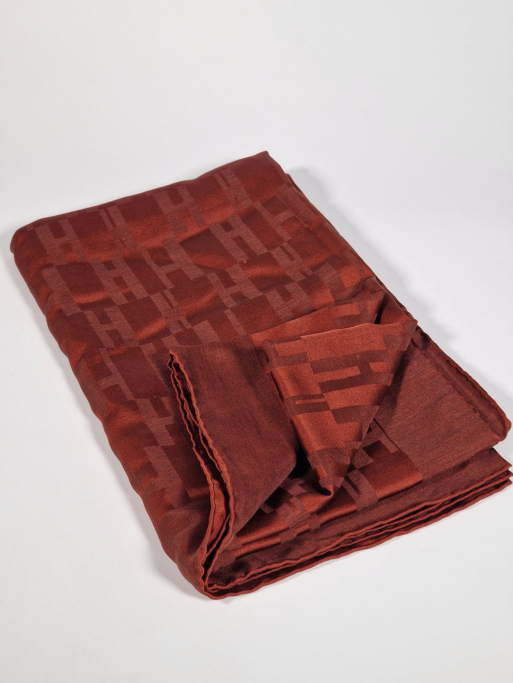 Hermès Faconnee Grand H Stole 75 x 180 cm with box