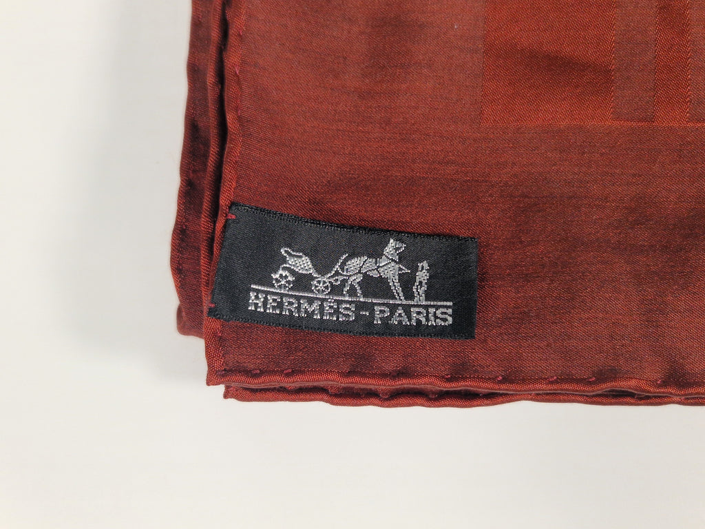 Hermès Faconnee Grand H Stole 75 x 180 cm with box