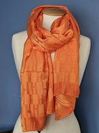 Hermès Faconnee Grand H Stole 75 x 180 cm
