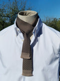 Hermès Silk Scarf Ties brown