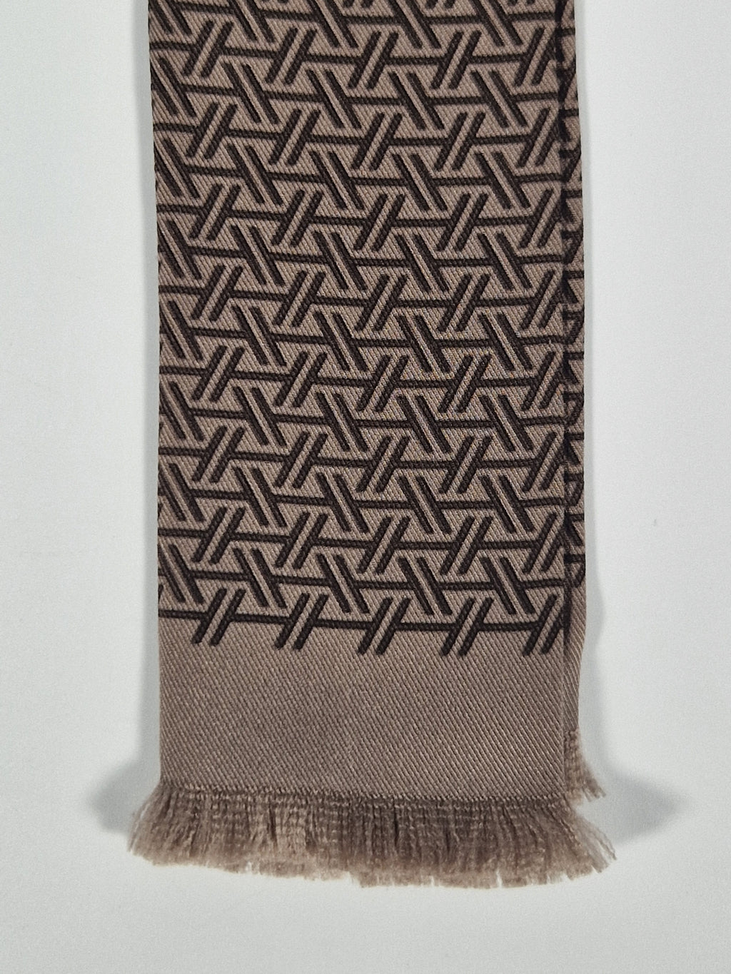 Hermès Silk Scarf Ties brown