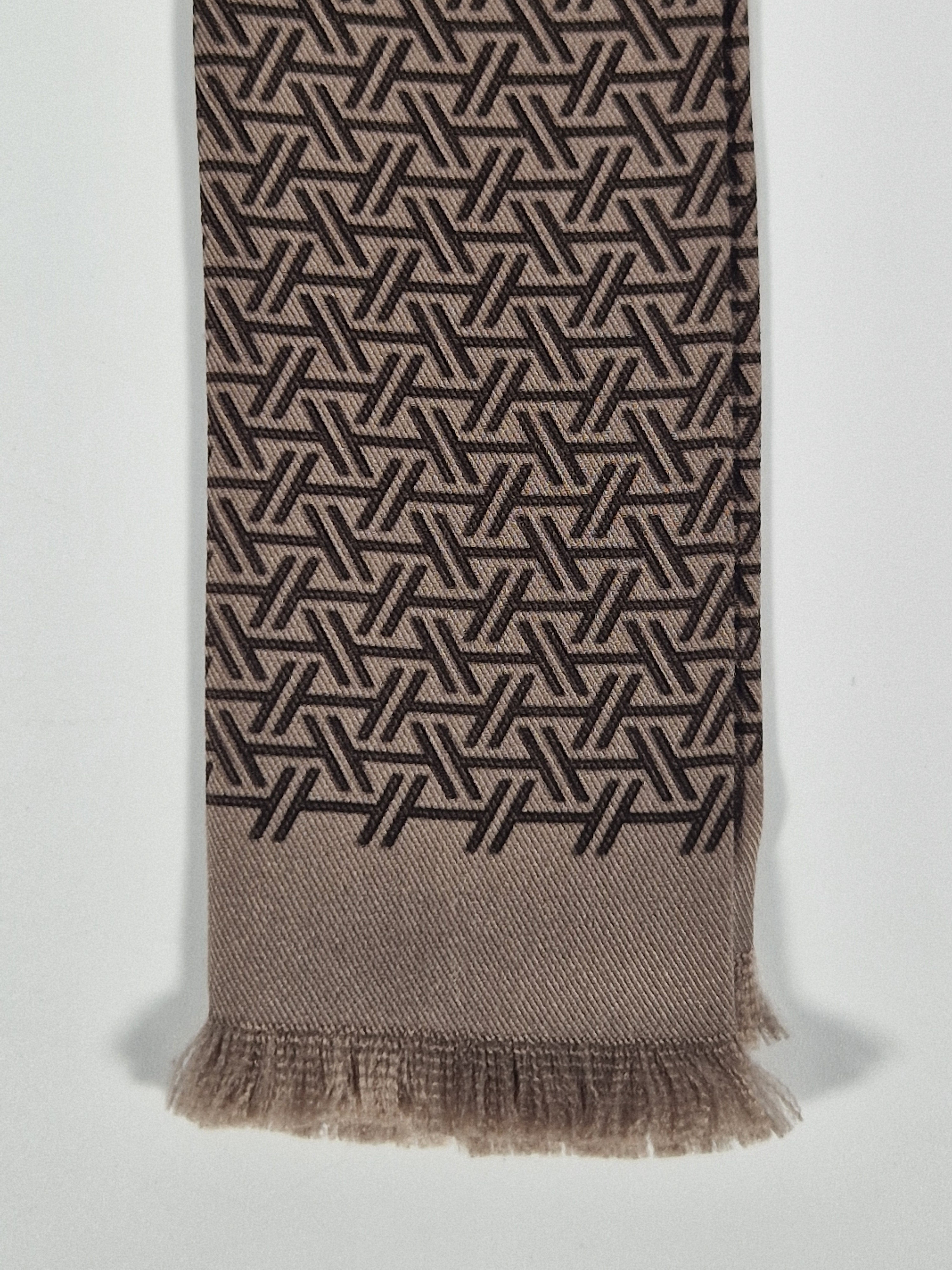 Hermès Silk Scarf Ties brown