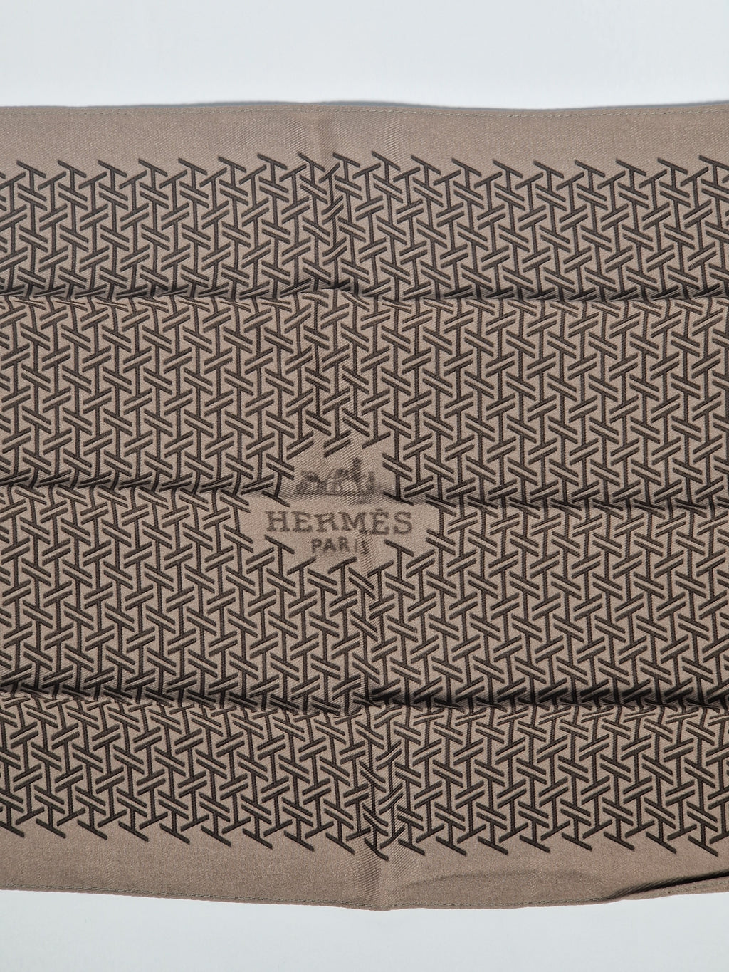 Hermès Silk Scarf Ties brown