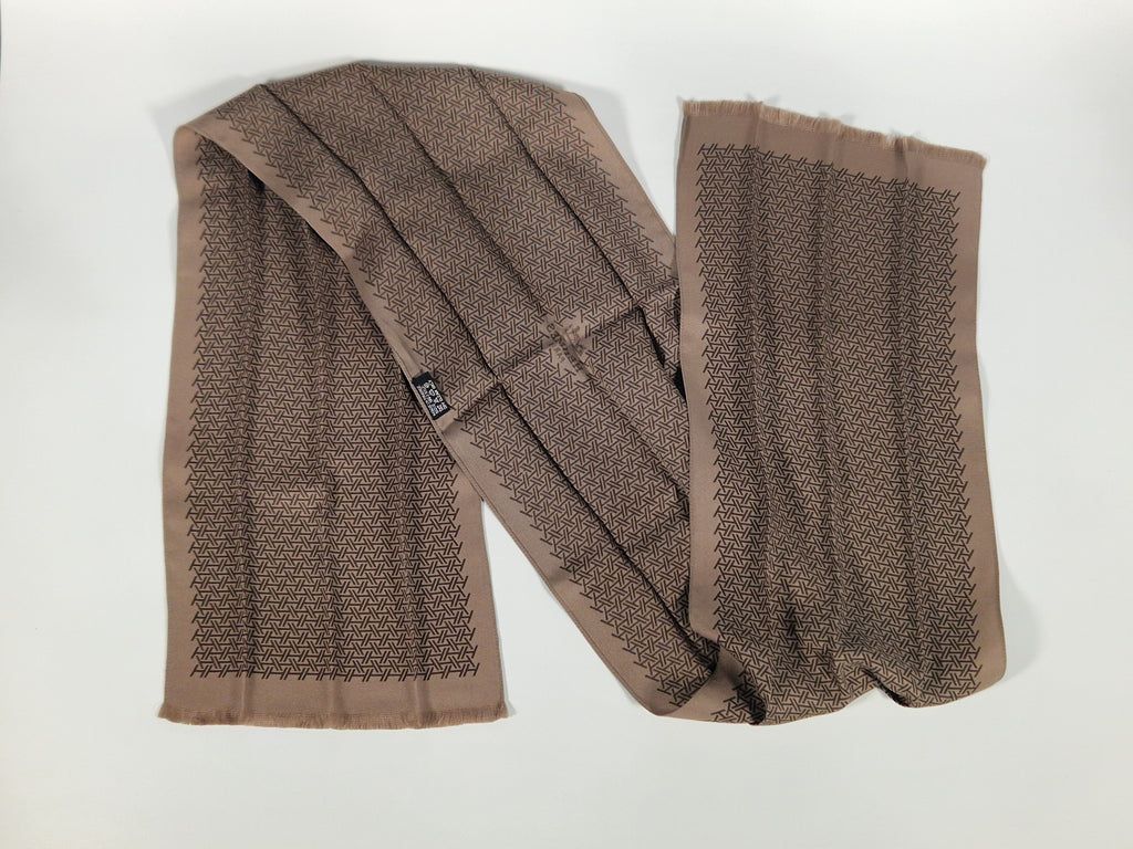 Hermès Silk Scarf Ties brown